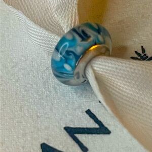 Authentic Pandora Blue Murano Glass Bead